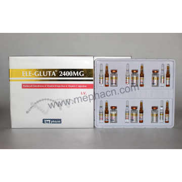 Glutatión inyectable para blanquear la piel 2400mg (6 + 12)